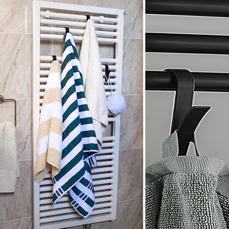 Pack of 10 Thermal Furniture Robe Hooks Towel Hooks Radiator