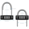 [Upgraded] Brifit Combination Padlock, 4-Digit Combination Lock, Outdoor Weatherproof Combination