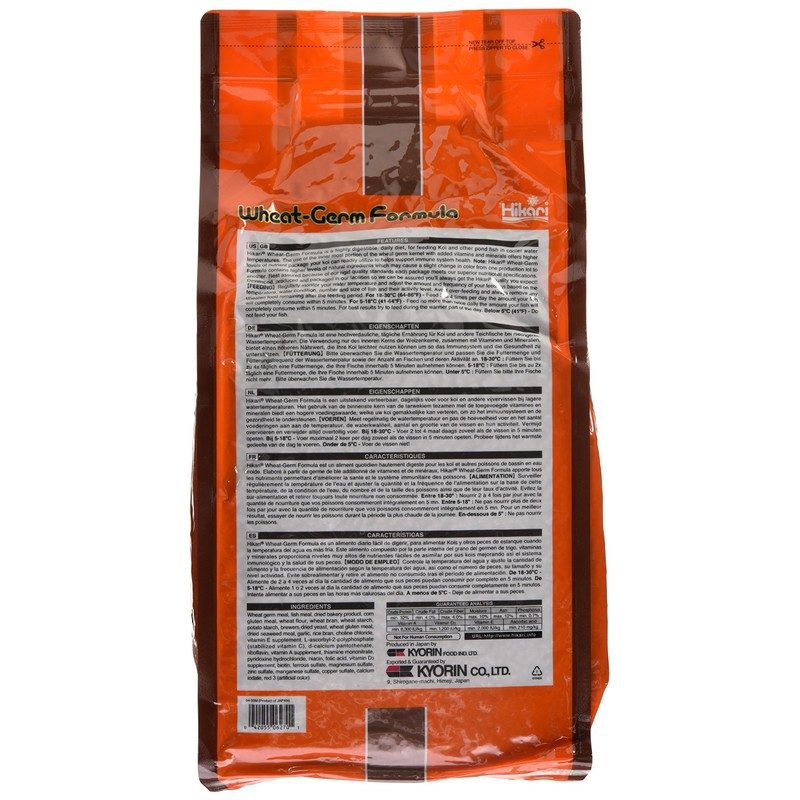 Hikari 4.4-Pound Wheat Germ Floating Pellets for Pets, Mini