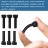 Replacement WB02X24790 Gas Stove Grate Bumpers Rubber Feet for GE