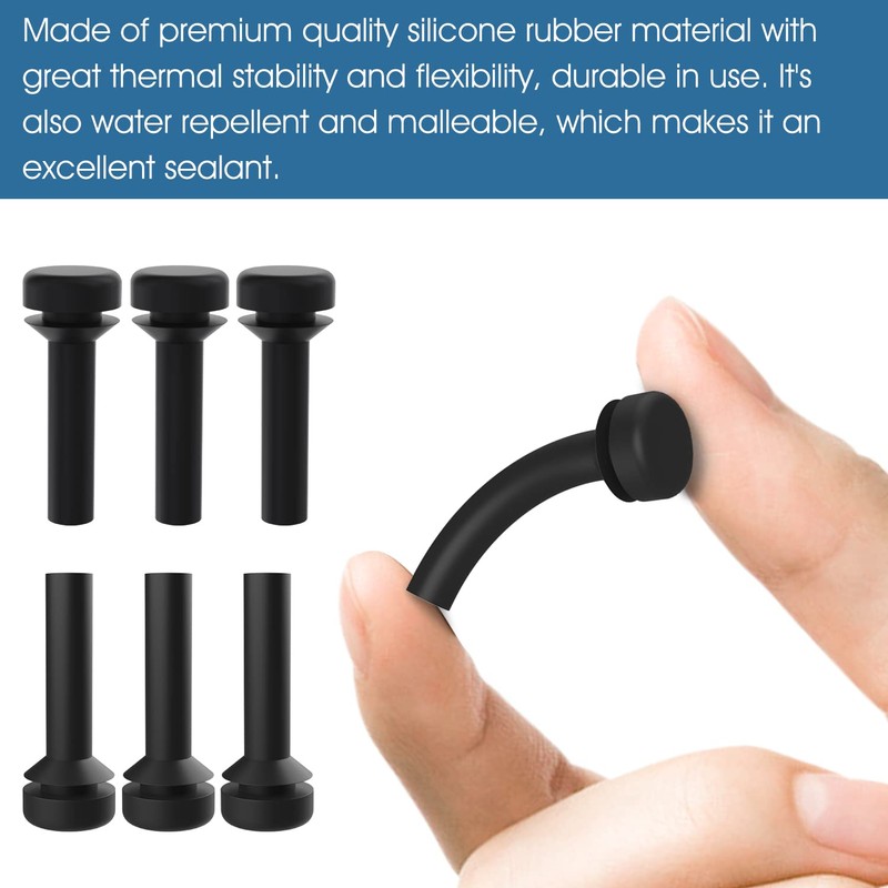 Replacement WB02X24790 Gas Stove Grate Bumpers Rubber Feet for GE