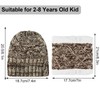 Hicdaw 2 Pcs Kids Winter Hat Scarf Set Beanie Hat