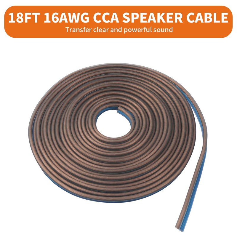 TOPSTRONGGEAR 4ga Amp Kit - 4 Gauge AWG Amplifier Wiring