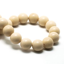 DIQIO Natural Stone Beads - White Sand, 6mm (59-62pcs), Round, Loose Beads for Jewelry Making