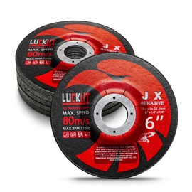 LUCKUT Angle Grinder Metal Discs, 6" x 1/4" x 7/8", 5 Pack