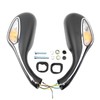 mokuo Scooter LED Rearview Mirrors Convex HD Glass with Mounting