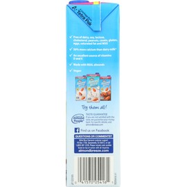 Blue Diamond Almond Breeze Unsweetened Almond Milk, Vanilla 32 fl oz (Pack of 1)