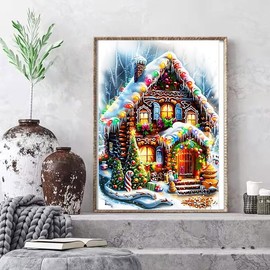 cdsnxore DIY Adults Diamond Painting - Candy House, 30 x 40 cm