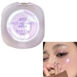 Lynlyulinger Highlight Highlight Powder Shading Luminizer Pearls Pearl Luster Glitter Tight Smooth Highlighter Shading Powder for Dreamy Shiny Skin Single Item 0.1 oz (4.5 g) (2# Fog)