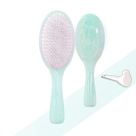 TEGOOL Cepillo Desenredante para Todo Tipo de Cabello, Húmedo O Seco, Color Deslumbrante, Herramienta de Limpieza Integrada, Cepillo Desenredante con 