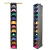 Perfect Curve 11-Pocket Hanging Baseball Hat Organizer - Gray Hat