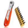 Mesee Mini Ratchet Wrench with 10 Types Screwdriver Bits Set,