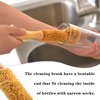 2 PCS Bottle Brush Cleaner Sturdy Narrow Bottle Brush Wooden