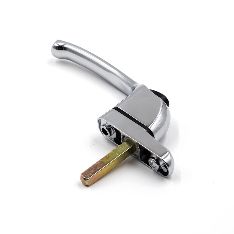 Armis Espag Cranked Window Handle - Left, Chrome, 30mm