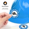 Certified Operator Skid Steer Loader Hard Hat Sticker, (6 Pack)