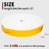 Yotache Draught Excluder Tape 2 Rolls 12mm Wide X 6mm