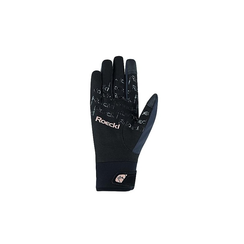 Roeckl Sports Riding Gloves Wareem Tournament Winter Gloves, Black/Copper 9.5