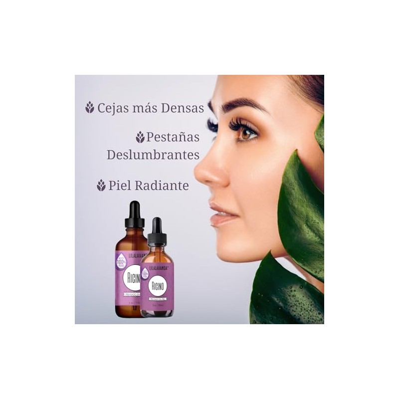 LilaLavanda - Aceite de Ricino 100% Puro Prensado en Frío