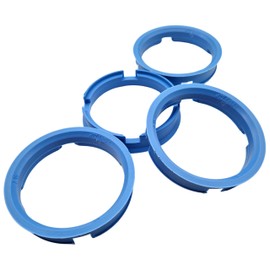NAAA 4 x centring rings 72.6-64.1 I 72.6 to 64.1 I centring ring light blue