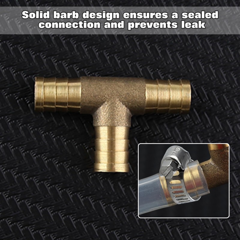 LEONTOOL Brass Barb Fitting Barb Fitting Barb Hose 12mm Hose