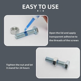 Blue Locktight Threadlocker 243 - Lock Tight Thread Locker 50ml for Bolts, Nuts, Medium Strength Thread Sealant to Prevent Loosening & Corrosion