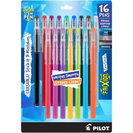 Pilot FriXion ColorSticks 16 Pack Erasable Gel Pens Multicolor for Writing Dr...