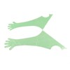 50Pcs Disposable Long Arm Glove PE Green Veterinary Examination Artificial