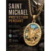 Grmdit St Michael Pendant for Men 925 Sterling Silver Saint