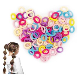 Mythya Ligas para el Cabello Elásticas 100 Piezas, Ligas Cabello Mujer, Cintas para el Cabello de Colores, Accesorios de Corbatas para el Cabello para Niñas y Mujeres
