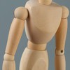 XUBX Wooden Link Doll, 33 cm Wooden Doll, Human Body