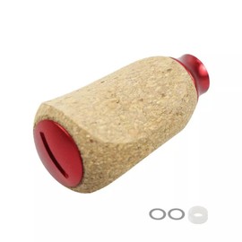 UCCKEYI Spincasting Reel Handle Knob Soft Rubber Cork Spinning Baitcasting Compatible with Abu Shimano Daiwa (Silver)