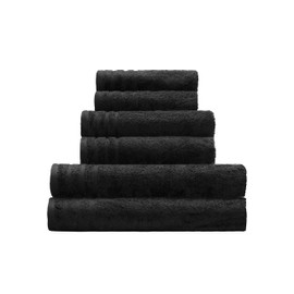 Kleine Wolke "Royal" Towel, 70 x 140 cm, Black