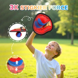 Toss and Catch Ball Game Outdoor, Kids Outdoor Games Yard Games Beach Toys Pool Toys for Family, Toddler Baseball Glove & Catch Ball Toys Birthday Gift for Ages 3 4 5 6 7 8-12 Year Old Boys Girls