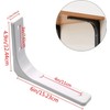 Pack of 4 Shelf Brackets, Angle for Shelf, Shelf Bracket,