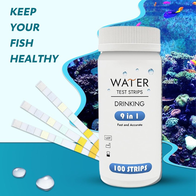 BCHKO 100pcs 9-in-1 Drinking Water Test Strips Water Tester for