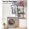 BigPonPon 2 Pack Laundry Room Shelves Organization and Storage,Wall Mounted