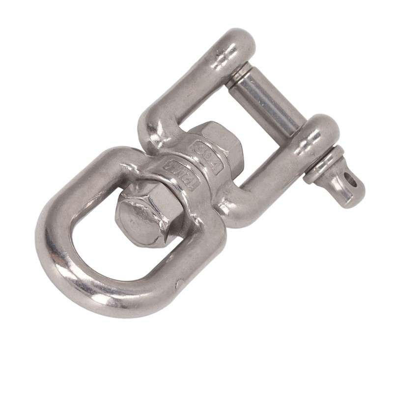Double Jaw Shackle Professional Heavy Duty 304 Stainless Steel Rolling