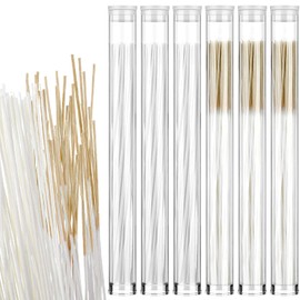 360 Pieces Ear Hole Floss Earrings Hole Cleaner Disposable Piercing Aftercare Cleaner Earrings Piercing Cleaning Line Ear Piercing Care Cleaning Tool for Women Men (White, Brown)