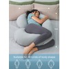 INSEN Cooling Pregnancy Pillow, Maternity Pillow with Soft Tencel Cover,C
