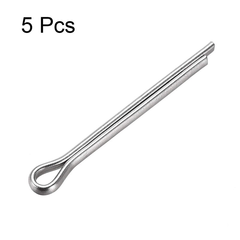 sourcing map Split Cotter Pin - 4mm x 40mm 304