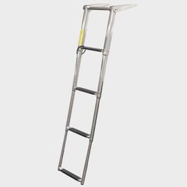 Garelick Marine Boat Telescoping Ladder 19620-28 | 4 Step 42 3/4 Inch Stainless
