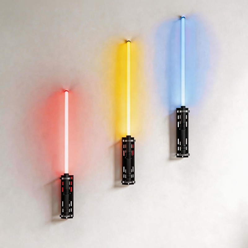 ANMAYNICE Wall Mount Light Saber Display Stand, Vertical Light Saber