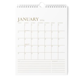 Calendar 2024 - Vertical 8.5x11 2024 Wall Calendar Runs Until June 2025 - Easy Planning with the 2024 Calendar - Aesthetic Wall Calendar 2024-2025 Monthly - Karto - Golden