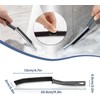Pack of 6 gap cleaning brushes, hard bristled crevice cleaning
