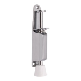 Door Stop Holder Kick Down Up to 40mm Door Gaps - Polished Chrome