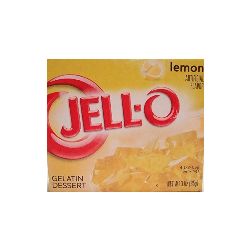 Jell-O Lemon Flavor Gelatin 4-Pack