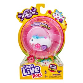 Little Live Pets - Lil' Hamster : Sprinkz | Interactive Toy Scurries, Sounds, and Moves Like a Real Hamster. Soft Flocked. Batteries Included. for Kids 4+