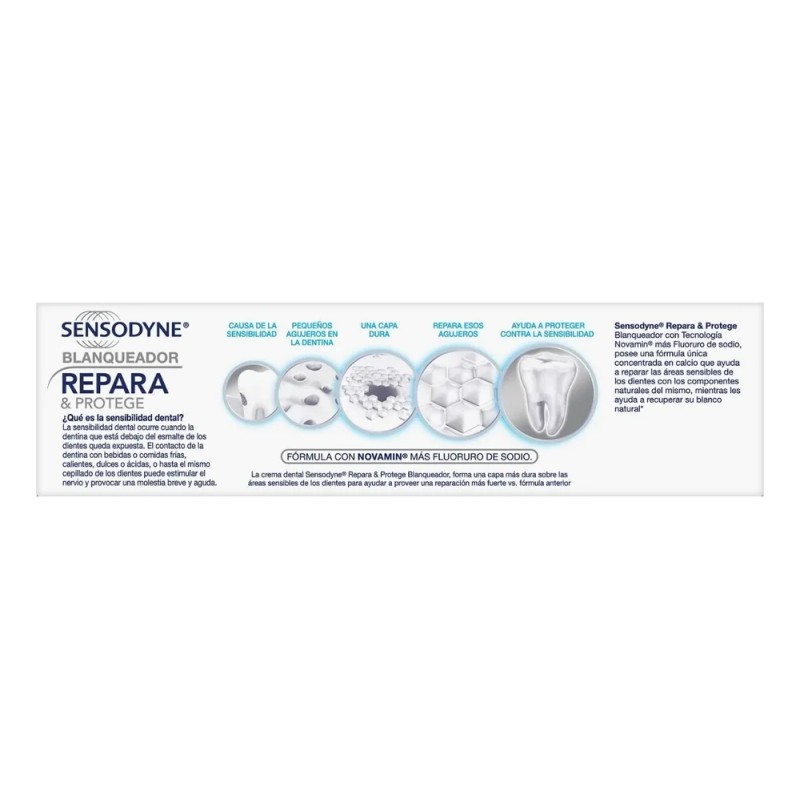 Crema Dental Sensodyne Repara Y Protege Blanqueador 100g