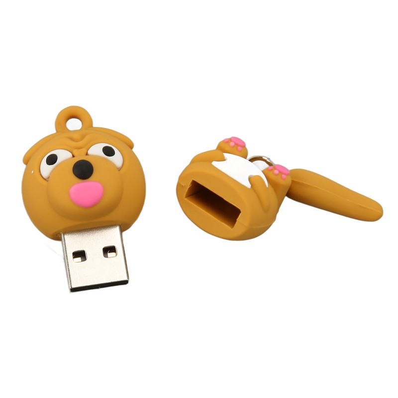 Cartoon USB Flash Drive Cute Dog USB2.0 Interface Plug and