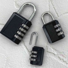 Large Black 4-Digit Dial Combination Lock - Mini & Box Security Lock Drawer Lock 2ea